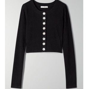 Black Aritzia Halo Longsleeve